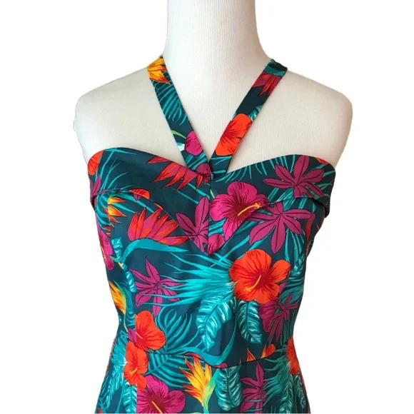 NWT Colectif Kiana Tropico Pencil Dress Pin Up Retro - Picture 4 of 12